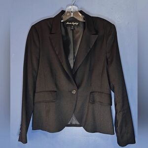 🇨🇦 Black Women's Blazer- Size 40 (m/l)- Made In Canada